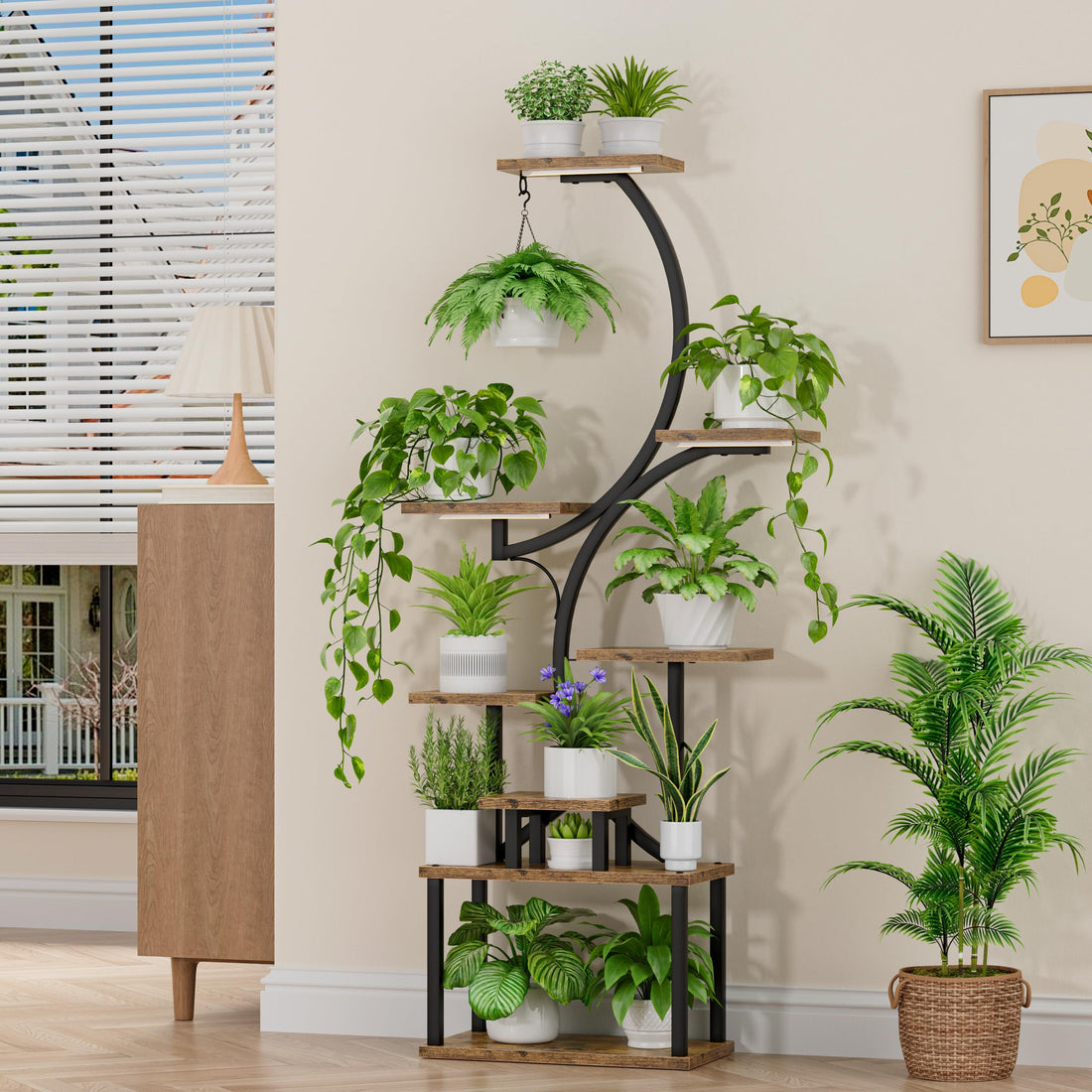 s-shape plant stand