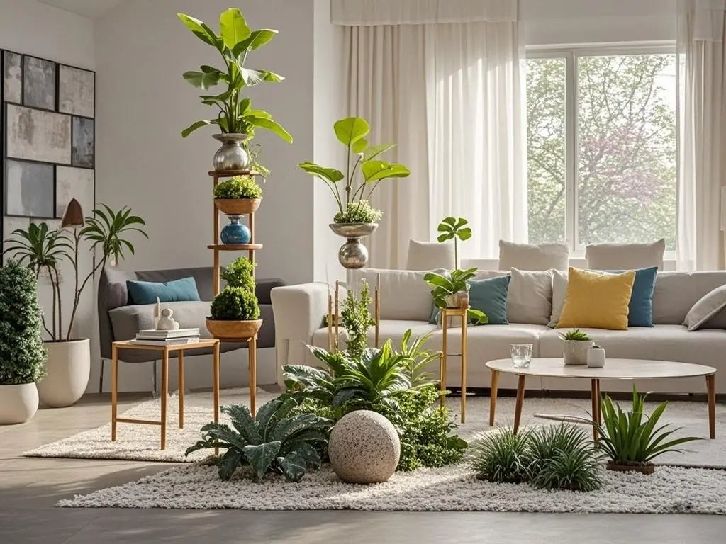 plants arranged at different heights