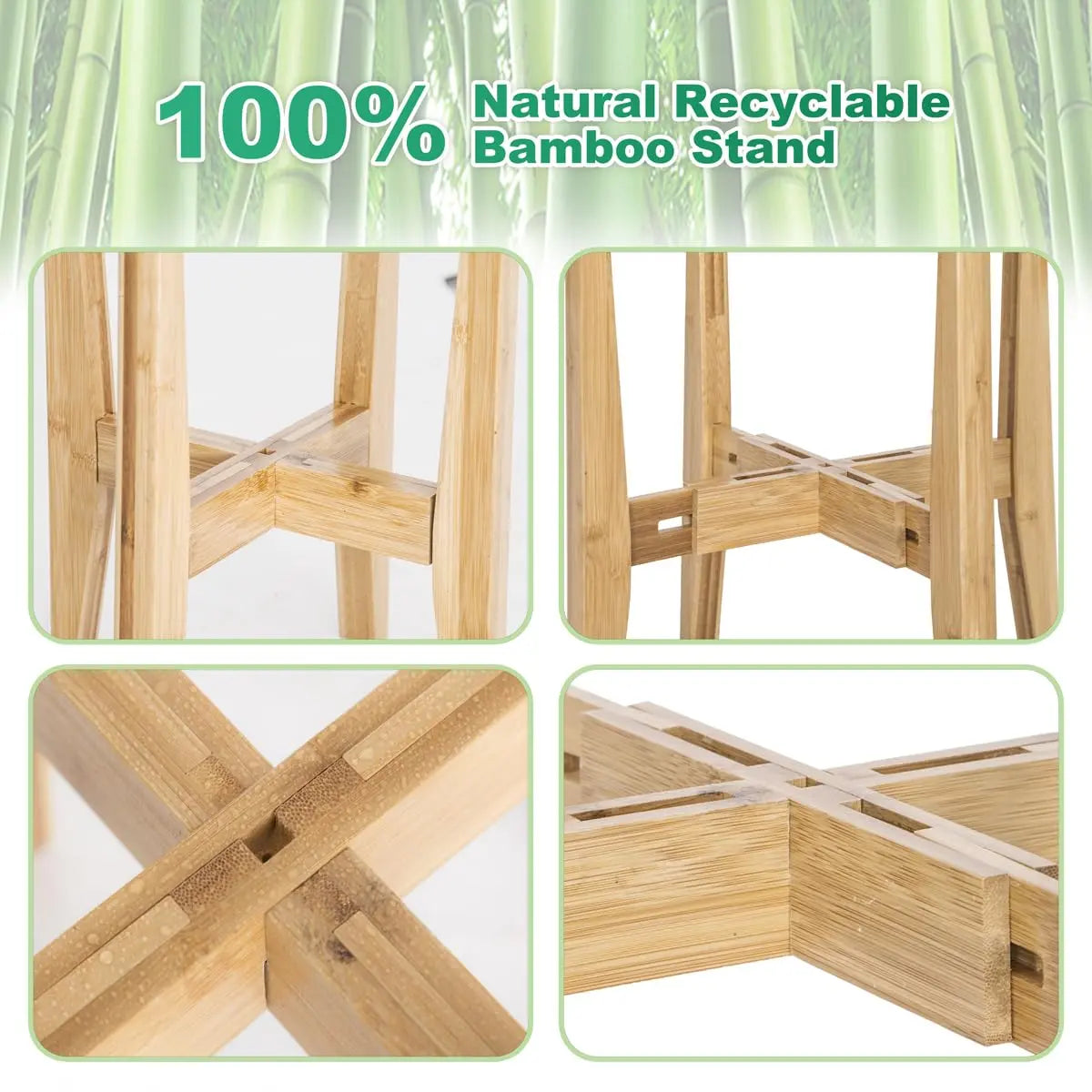 Adjustable Bamboo Plant Stand
