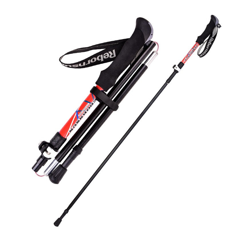 Collapsible Trekking Poles - Aluminum Ultra Lightweight Adjustable Hiking Poles