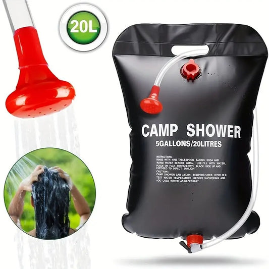 Portable Solar Shower Bag - 20L Capacity for Outdoor Travel