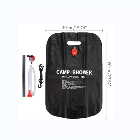 Portable Solar Shower Bag - 20L Capacity for Outdoor Travel