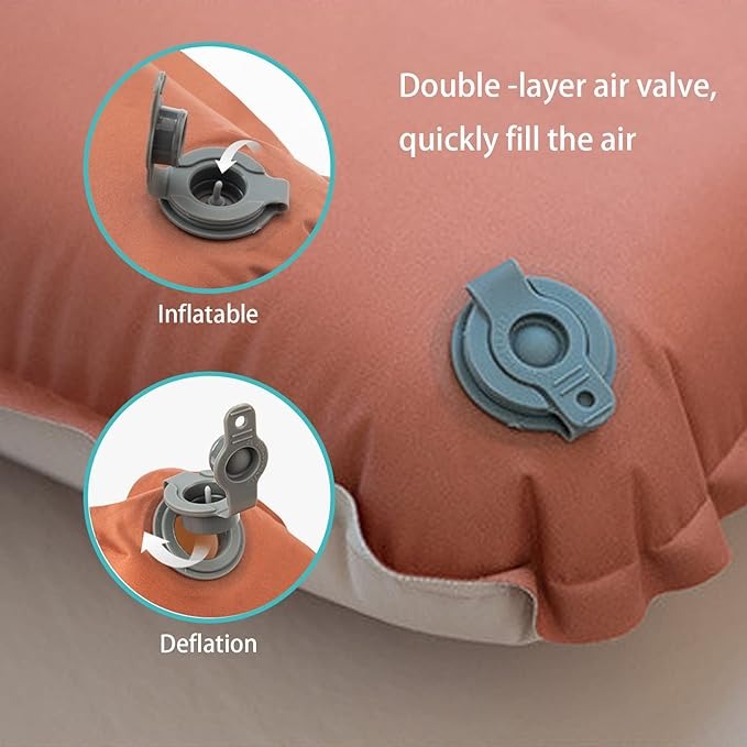 Inflatable and Foldable Camping 3D Foam Pillow