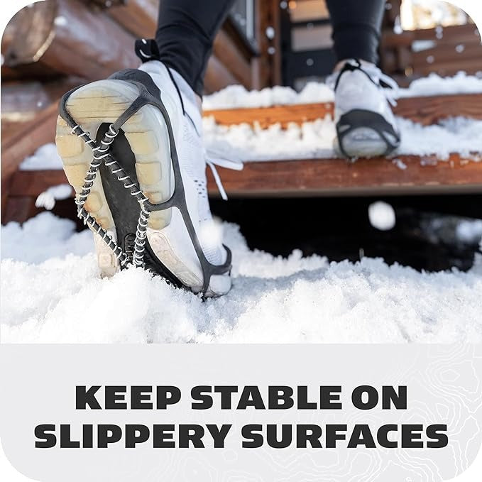 Walk Traction Cleats - 360-Degree Grip on Snow, Ice, & Multi-terrain Surfaces