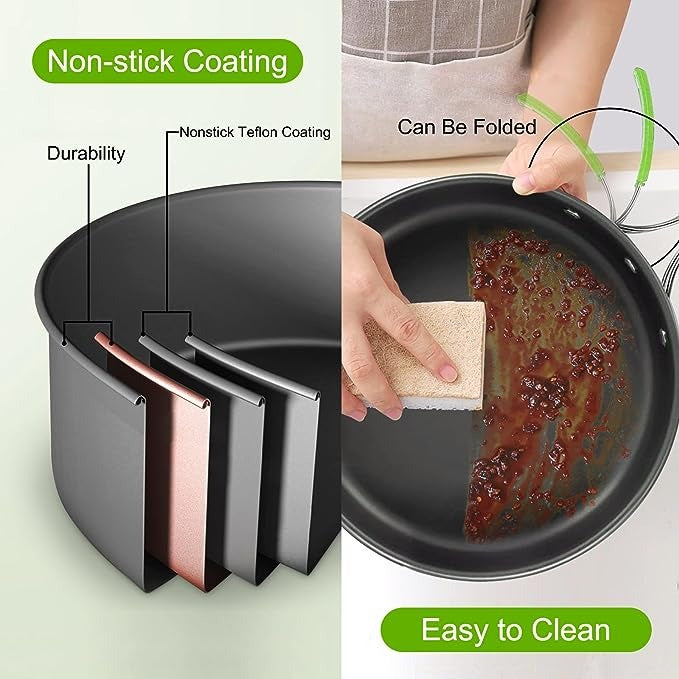 Camping Cookware Kit Outdoor Aluminum Cooking Set Water Kettle Pan Pot Hiking Picnic BBQ Tableware