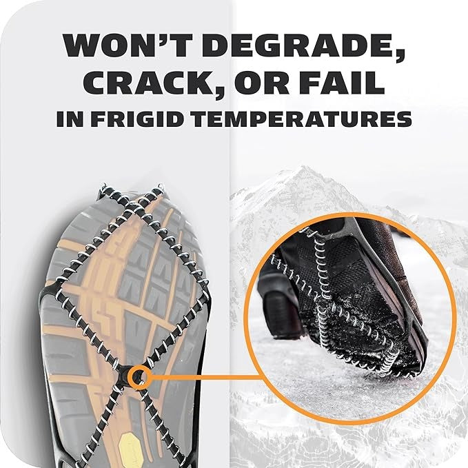 Walk Traction Cleats - 360-Degree Grip on Snow, Ice, & Multi-terrain Surfaces