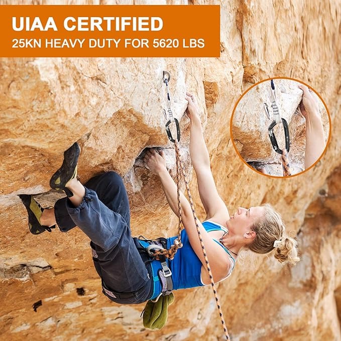Locking Climbing Carabiners Heavy Duty