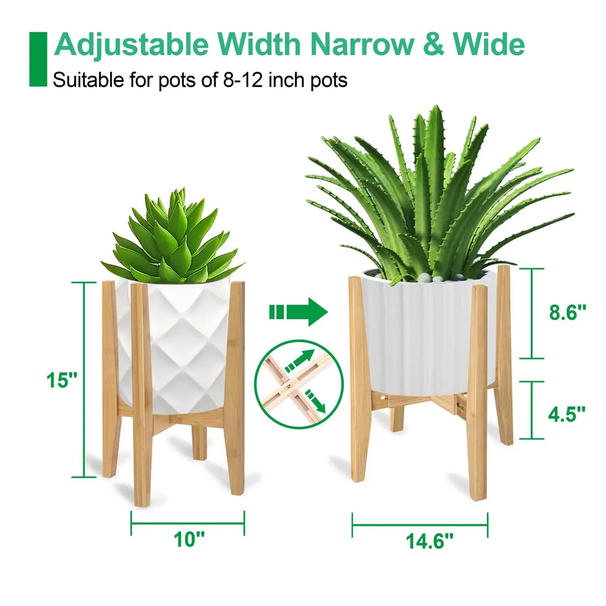 Adjustable Bamboo Plant Stand