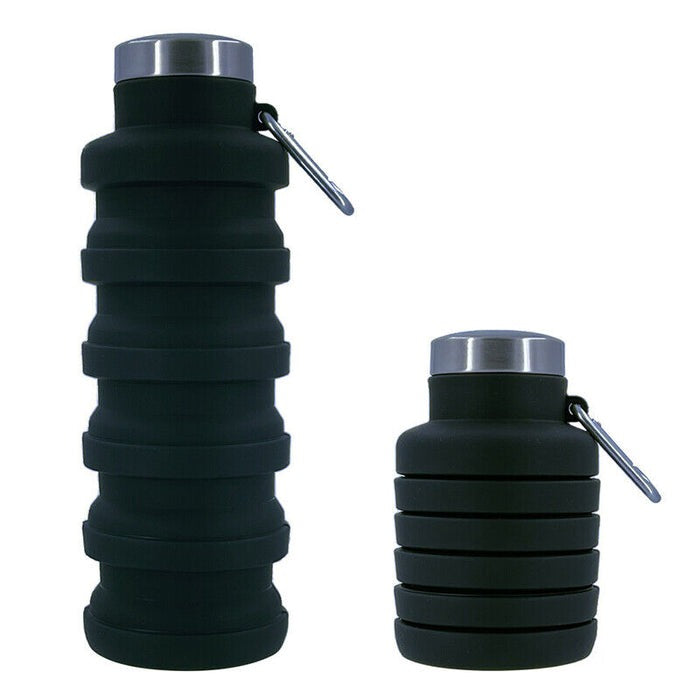 Travel 500ml Collapsible Silicone Water Bottle