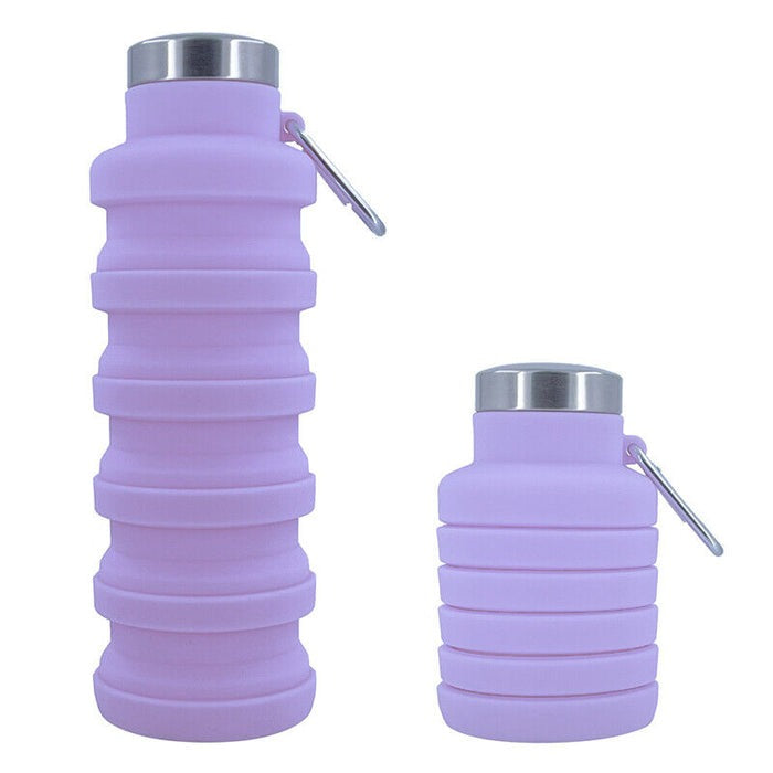 Travel 500ml Collapsible Silicone Water Bottle