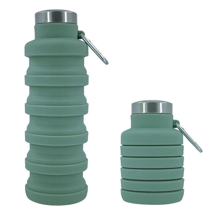 Travel 500ml Collapsible Silicone Water Bottle