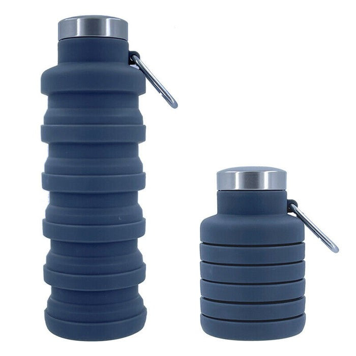 Travel 500ml Collapsible Silicone Water Bottle