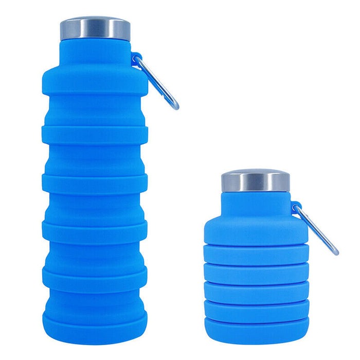 Travel 500ml Collapsible Silicone Water Bottle