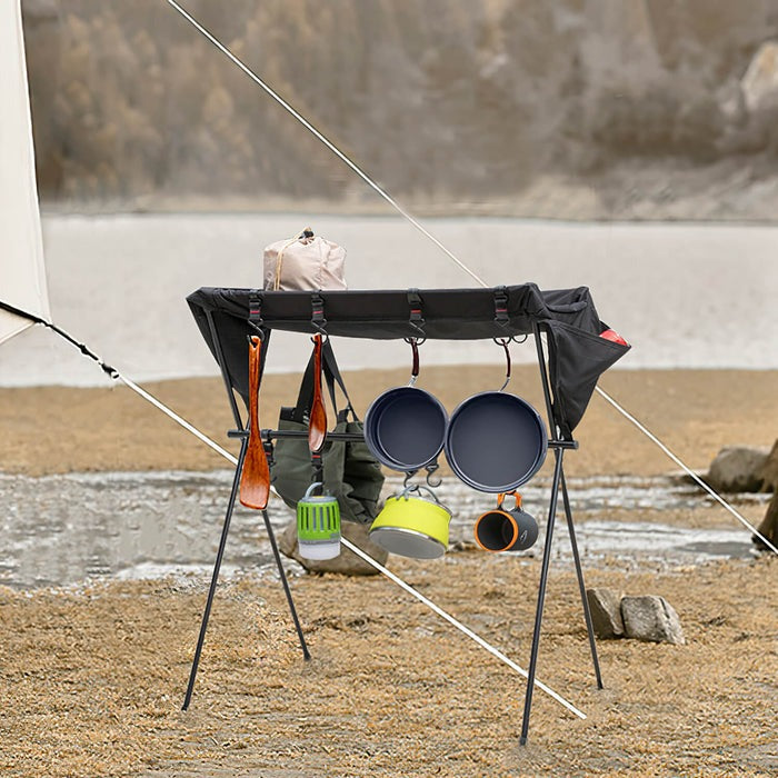 Camping Hanging Rack At the lake