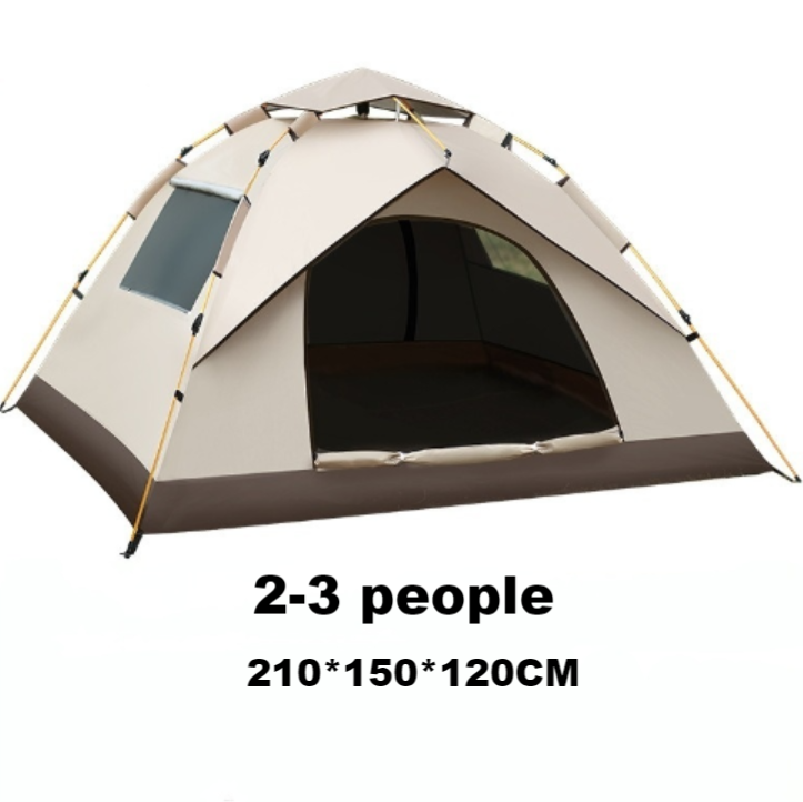 2-3 Person Blackglue Camping Tent size:210*150*120cm
