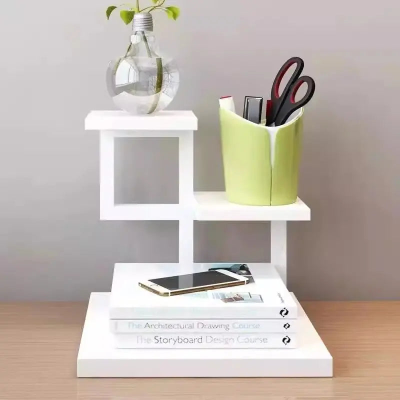 3_tier_desktop_flower_stand_white_Board_white_shelf