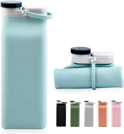 20 oz Foldable Water Bottle include six color