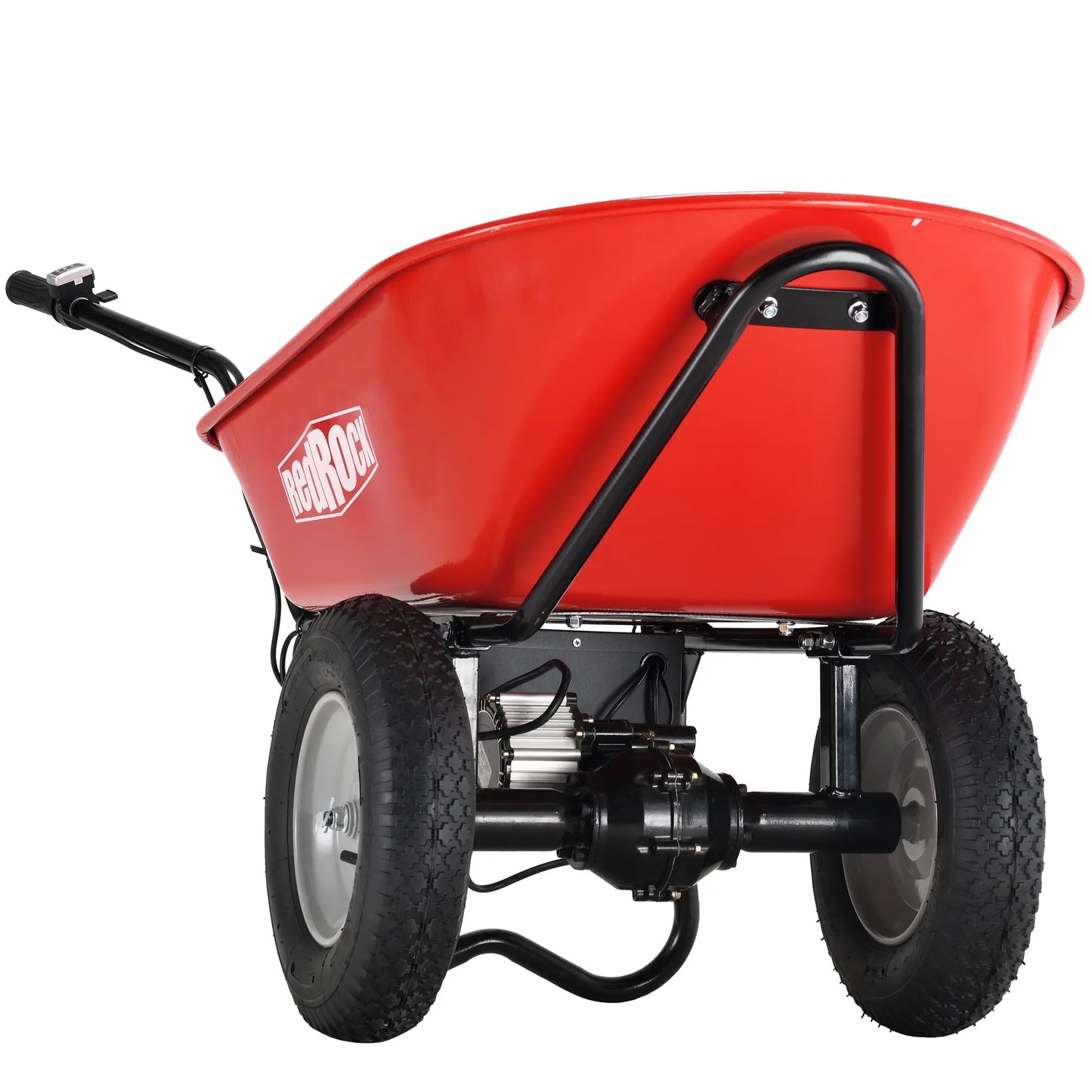 Electric Wheelbarrow Utility Cart Electric Powered 24V DC 180W AGM Battery 330lbs