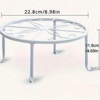 white metal plant stand size : 8.98*8.98*4.69inch