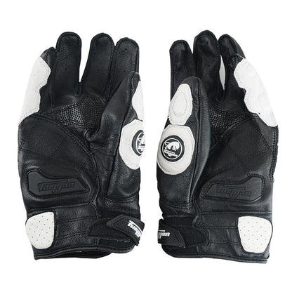 Carbon Knuckle Guard Leather Gloves